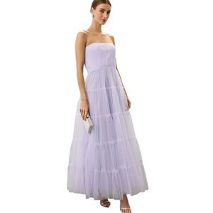 Zac Posen Sweetheart Lavender Tulle Dress